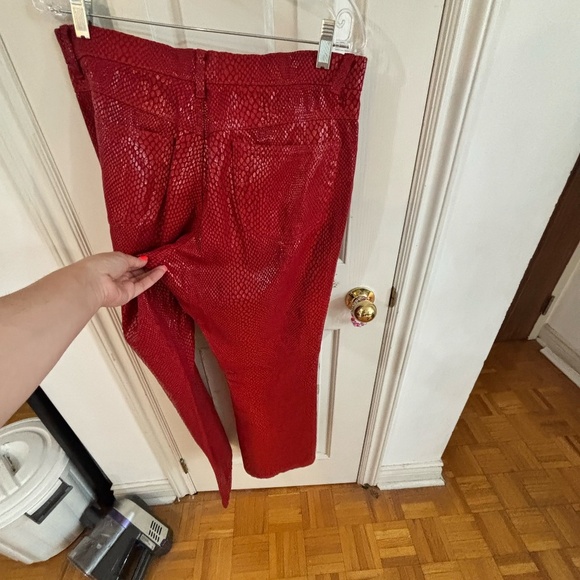 OBSESSED snake print red leather like pant - Taking offers - Picture 7 of 7